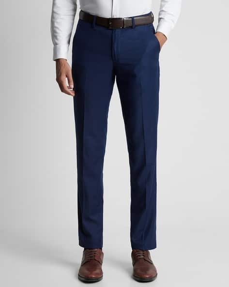 Price History of PETER ENGLAND Men Slim Fit Flat-Front Trousers