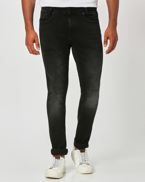 Mufti Men Mid-Wash Skinny Fit Jeans