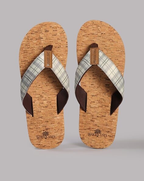 Woodland Men Thong-Strap Flip-Flops