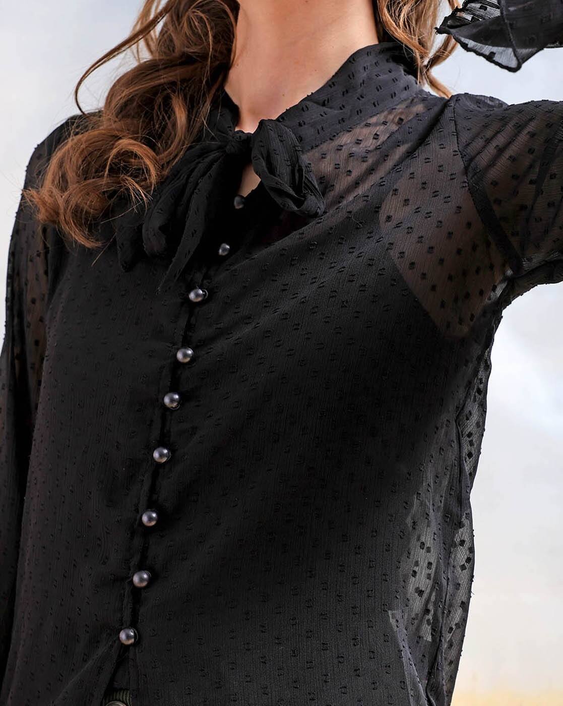 FREE WOMEN TOPS, BLACK, XS