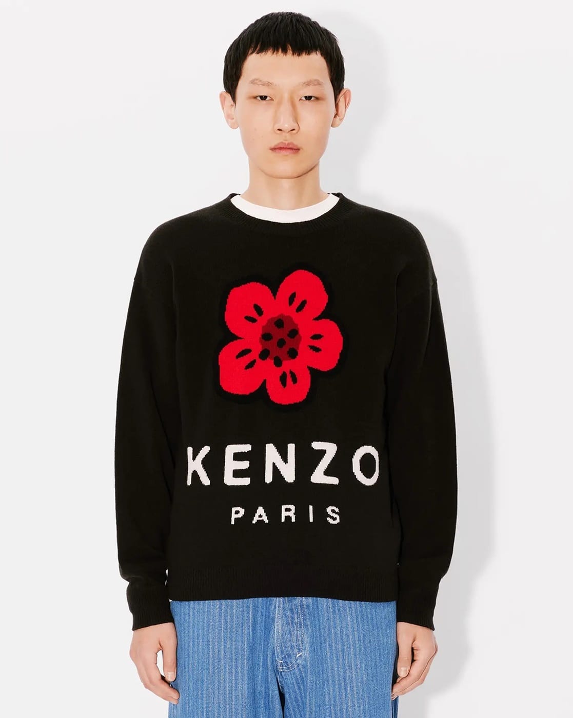 Buy KENZO Rws Boke Flower Wool Regular Fit Jumper | Black