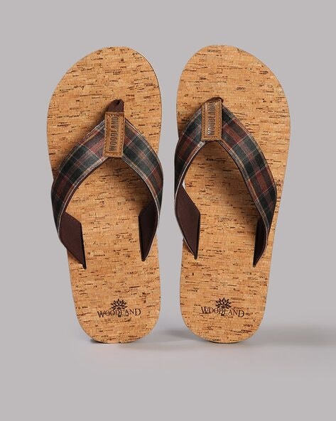 Woodland Men Thong-Strap Flip-Flops