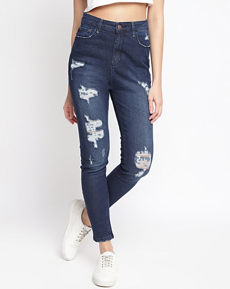 Ripped Slim-Fit Jeans