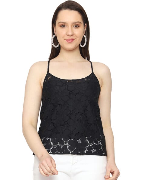 Buy Black Tops for Women by WEAR WE MET Online | Ajio.com