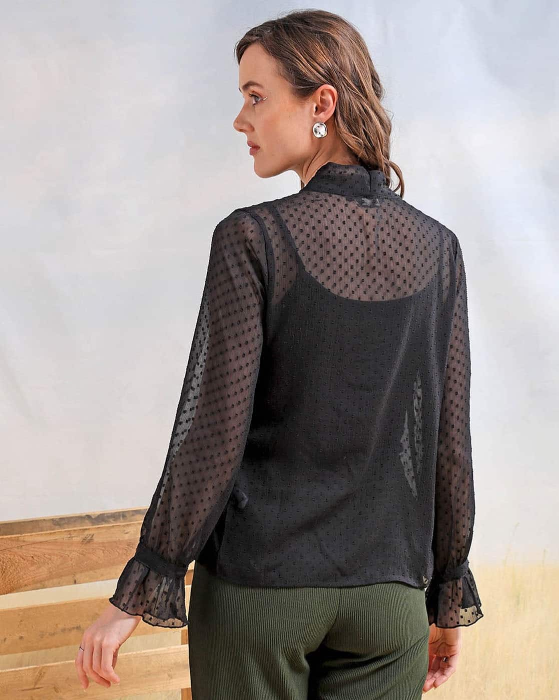 FREE WOMEN TOPS, BLACK, XS