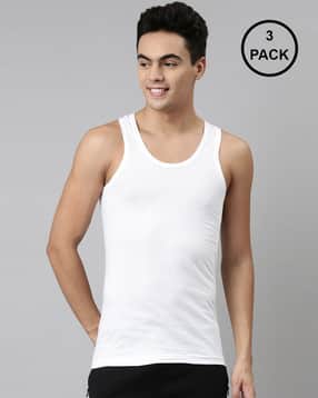 dixcy josh Women Pack of 3 Sleeveless Vests-picture-47