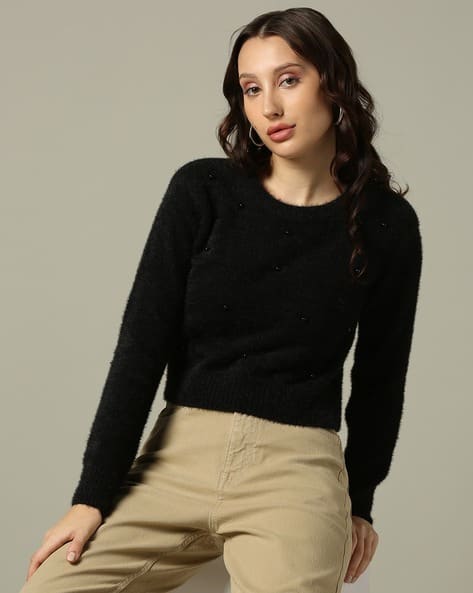 Buy Black Sweaters Cardigans for Women by RIO Online