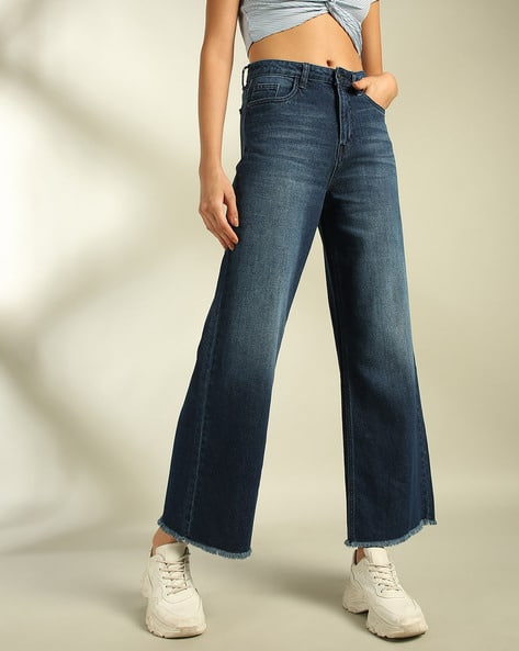 Women Mid-Wash Relaxed Fit Jeans