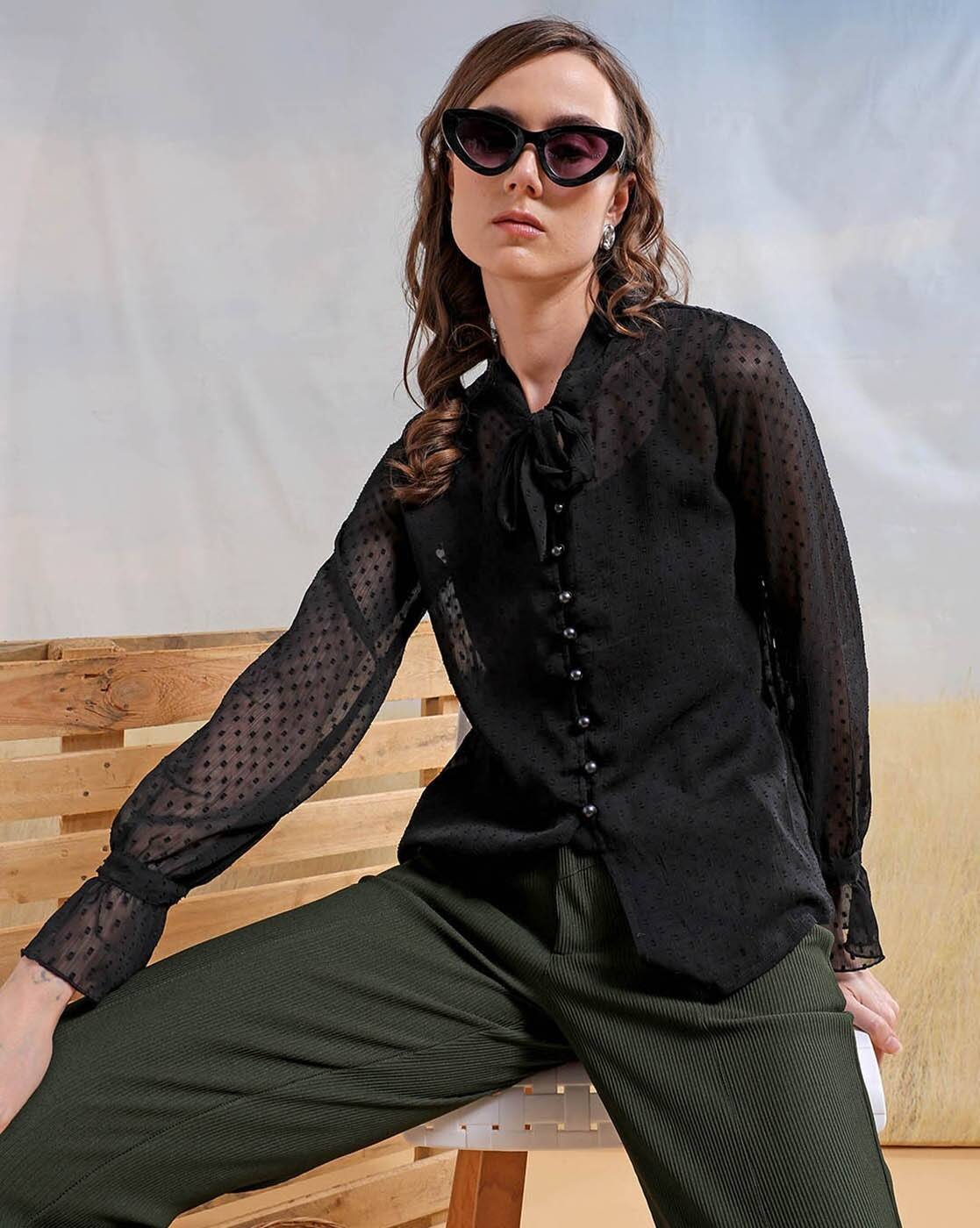 FREE WOMEN TOPS, BLACK, XS