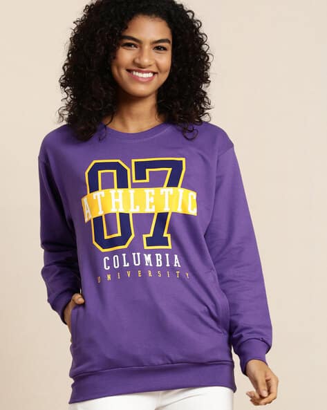 Buy Violet Sweatshirt Hoodies for Women by DILLINGER Online