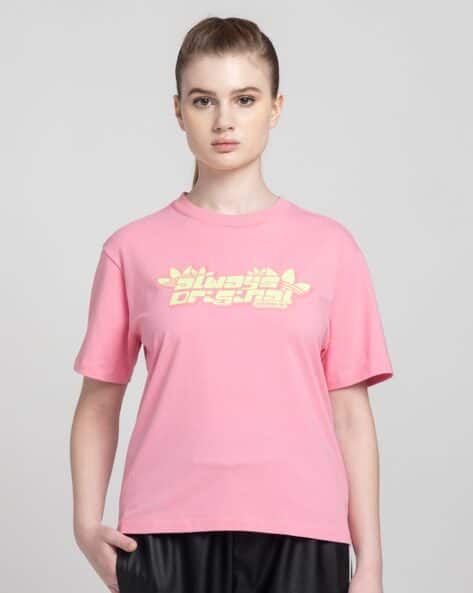 Brand Print Regular Fit Round-Neck T-Shirt