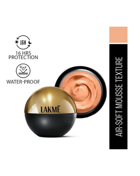 LAKME Xtraordin-airy Mattereal Mousse Foundation Matte Finish Has SPF8 - 02 Rose Creme