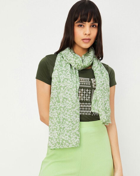 Women Floral Print Scarf Price in India