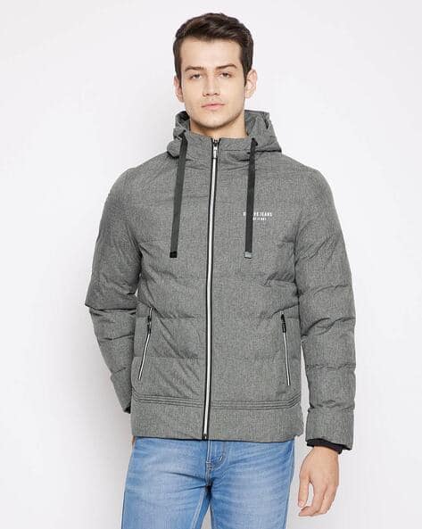 Octave Grey Jackets Buy Octave Men Grey Solid Lightweight Padded