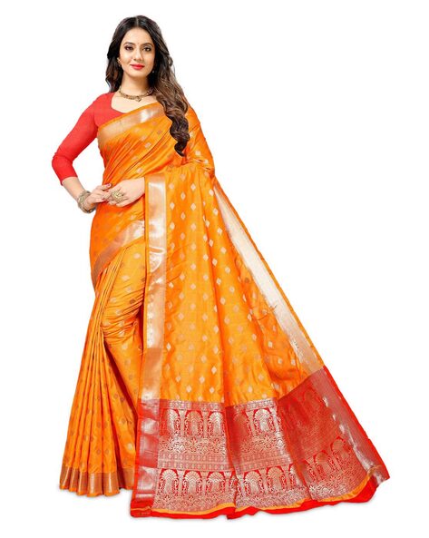 Buy Yellow Sarees for Women by FashDeal Online Ajio