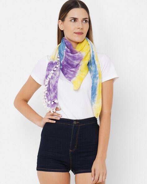 Print Scarf Tie Dye Scarf Top Tall Tie Dye Print Halter Scarf Crop