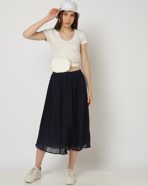 Gap pleated midi skirt sales