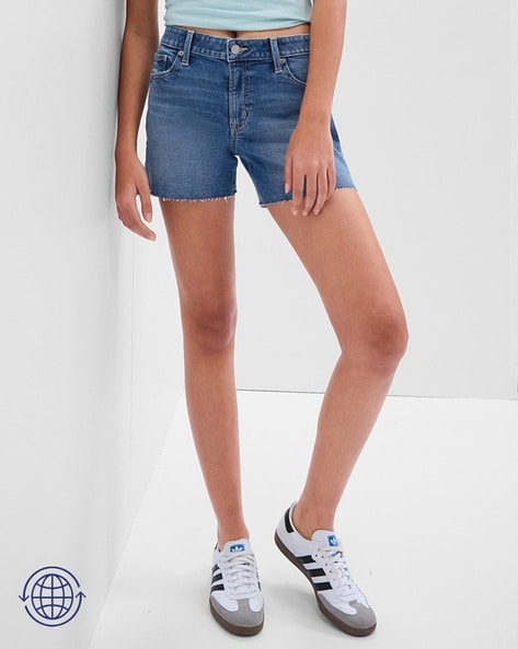 Buy Blue Shorts for Women by GAP Online Ajio