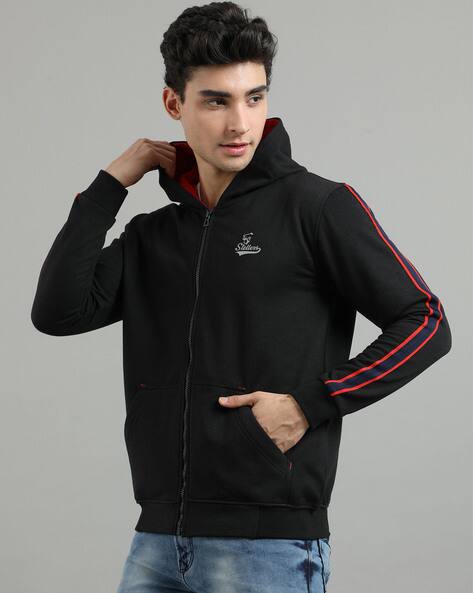 Buy Stellers Front Zip Hooded Sweatshirt Online | Ajio.com