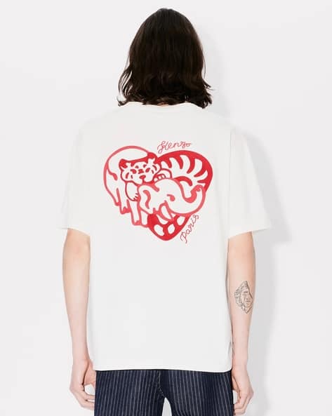 【新品未使用】KENZO Jungle Heart Tシャツ ピンク S Buy KENZO Jungle Heart Cotton Oversized Fit T-Shirt | Off-White
