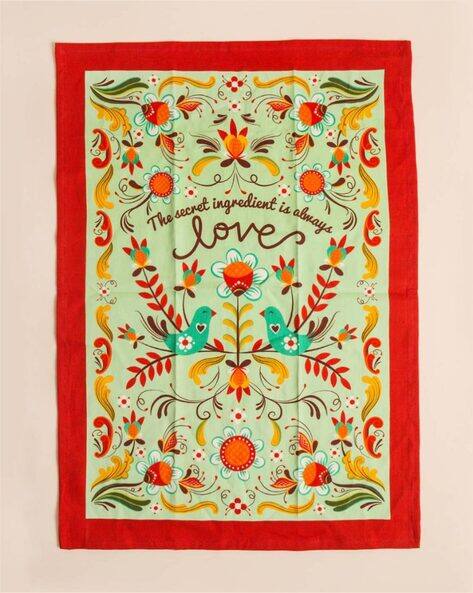 CHUMBAK Floral Print Cotton Towel