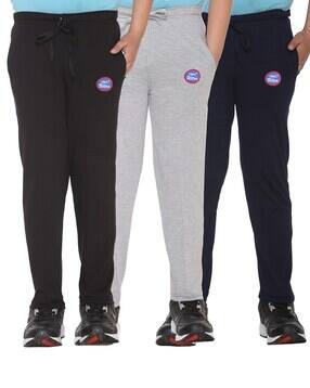 mack jonney Pack of 3 Heathered Track Pants-picture-13