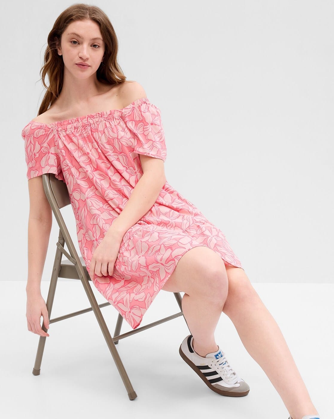 Printed Flared Mini Dress