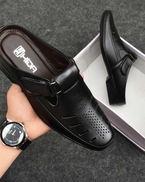 Men Slip-On Round-Toe Sandals