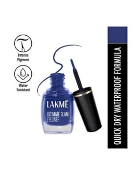 lakme Ultimate Glam Eye Liner Semi Matte - Blue-picture-33
