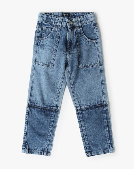 Boys Heavily Washed Relaxed Fit Jeans