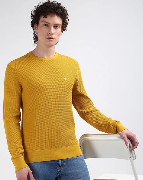 Buy Yellow Sweaters Cardigans for Men by Calvin Klein Jeans Online Ajio