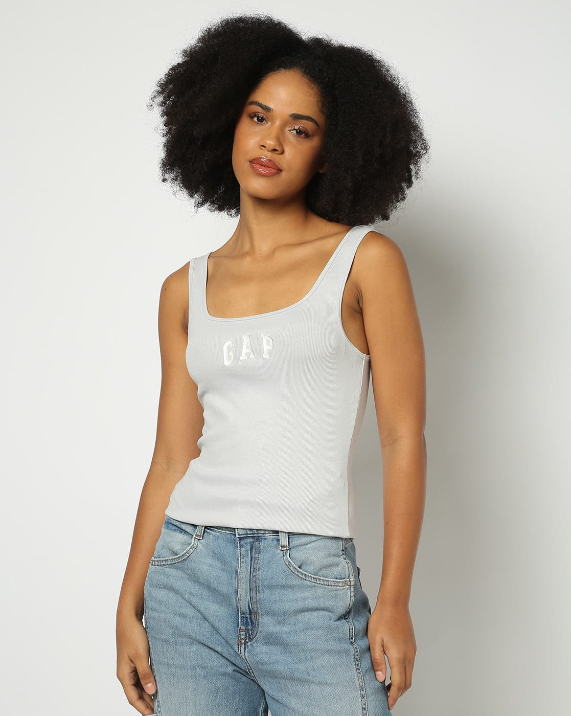 トップス Bijoux grey tanktop Buy Grey & Beige Tops for Women by FRISKERS Online | Ajio.com