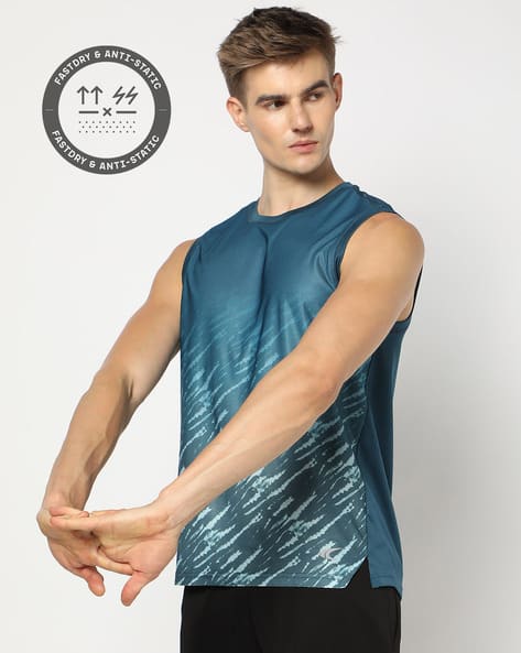 Men Printed Regular Fit Running Vest