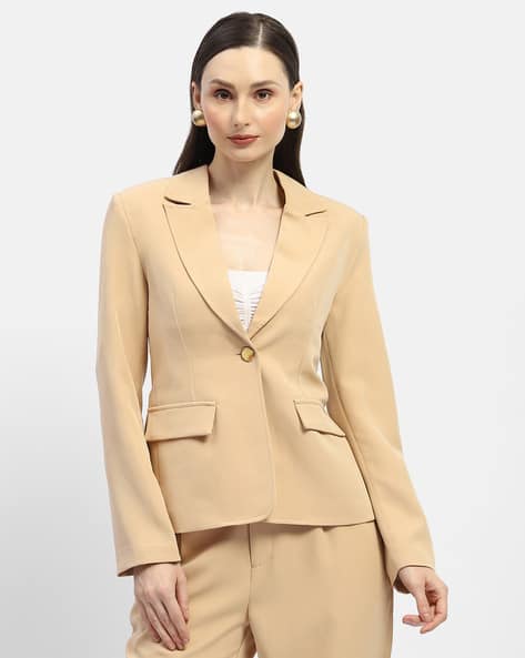Buy Beige Blazers Waistcoats for Women by MADAME Online