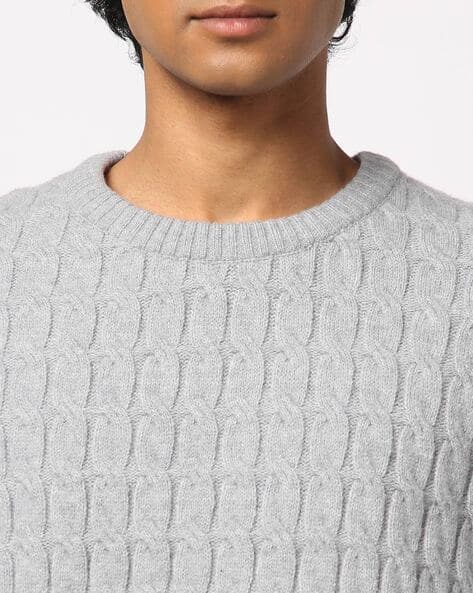 Buy Grey Melange Sweaters Cardigans for Men by YOUSTA Online