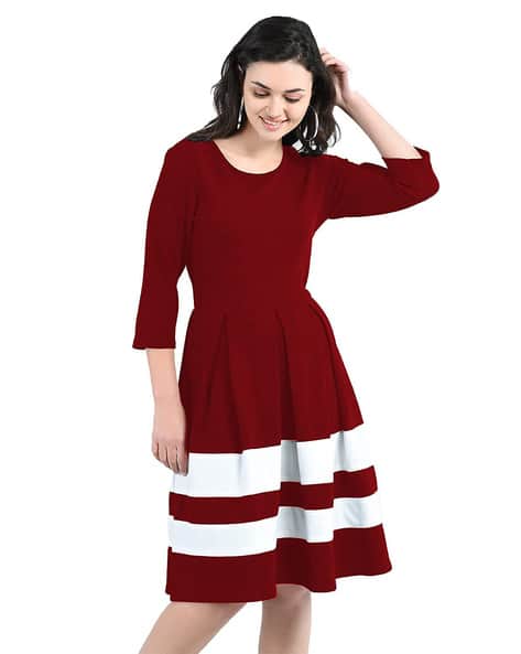 sachin and babi light blue dress Burgundy Dresses For Women main image 1