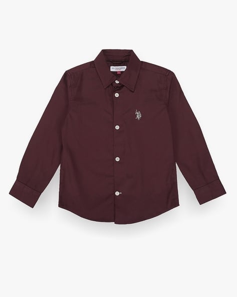 U.S. Polo Assn. Boys Regular Fit Cotton Shirt