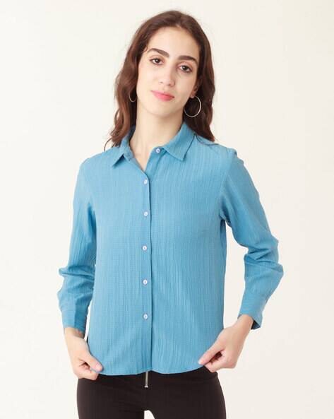 Zink London Striped Spread-Collar Shirt