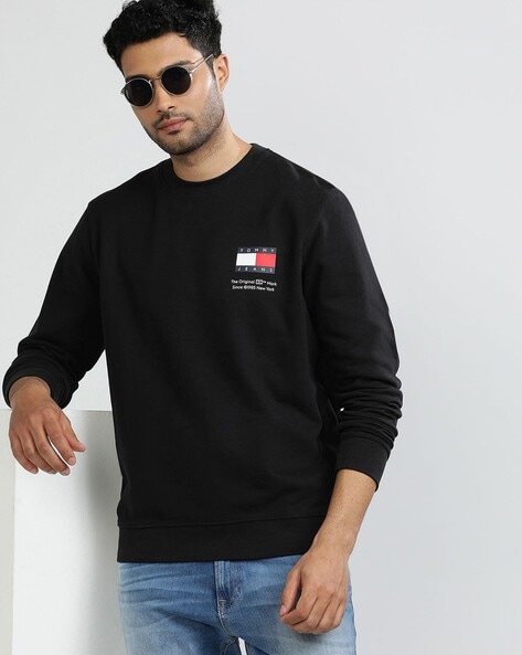 Buy Black Sweatshirt Hoodies for Men by TOMMY HILFIGER Online Ajio