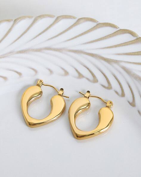 Vien Women Gold-Plated Hoop Earrings