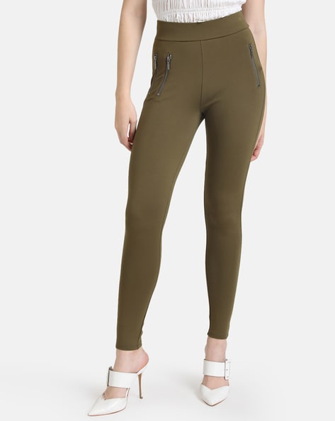 Buy Olive Jeans Jeggings for Women by Kazo Online Ajio