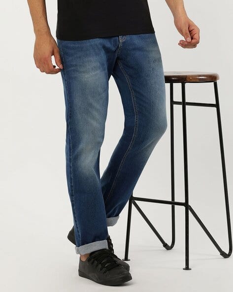 TOMMY HILFIGER Men Lighlty Washed Relaxed Fit Jeans