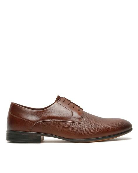 TEAKWOOD LEATHERS Men Round-Toe Lace-Up Shoes