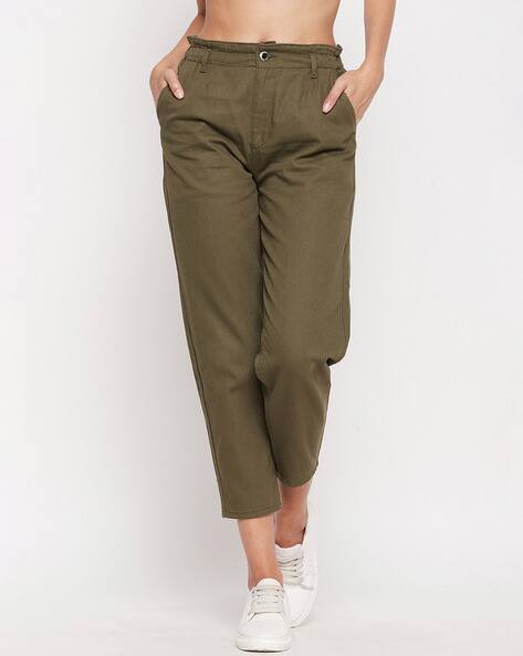 MADAME Women Relaxed Fit Flat-Front Maternity Trousers