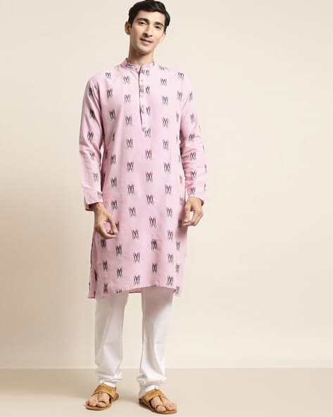 SOJANYA Woven Cotton Kurta Pyjama Set