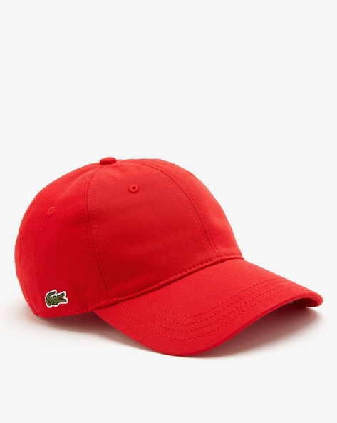 Lacoste hat red best sale