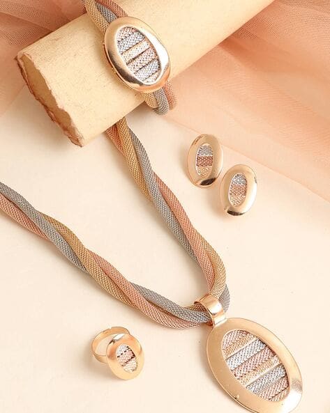 Sohi Gold-Plated Multi-Piece Jewellery Set