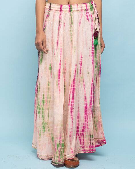 Tie Dye Flared Skirt