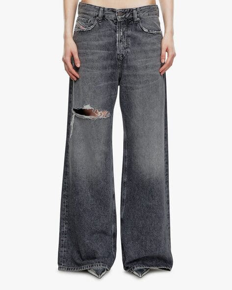 Buy DIESEL 1996 D-SIRE Straight Fit Jeans | Grey Color Women 