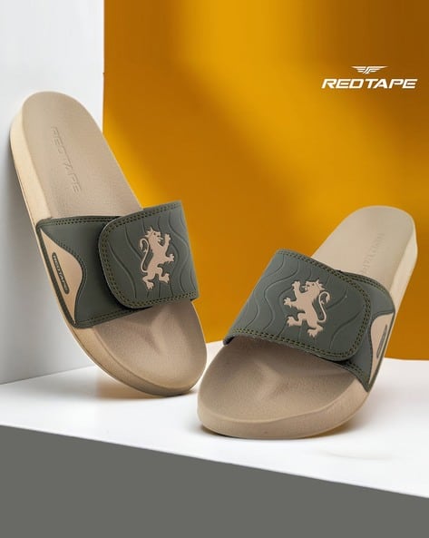 Buy BEIGE OLIVE Flip Flop Slippers for Men by RED TAPE Online